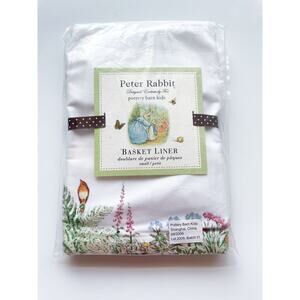 NWT Pottery Barn Beatrix Potter Peter Rabbit Easter Basket Liner Small 2009